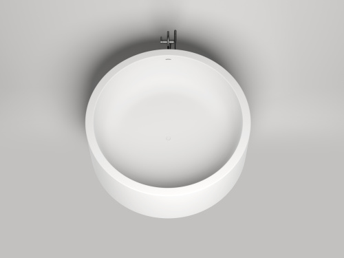 Ванна из литьевго мрамора Salini ISOLA 101111MF 200х200 отдельностоящая круглая - фото 3